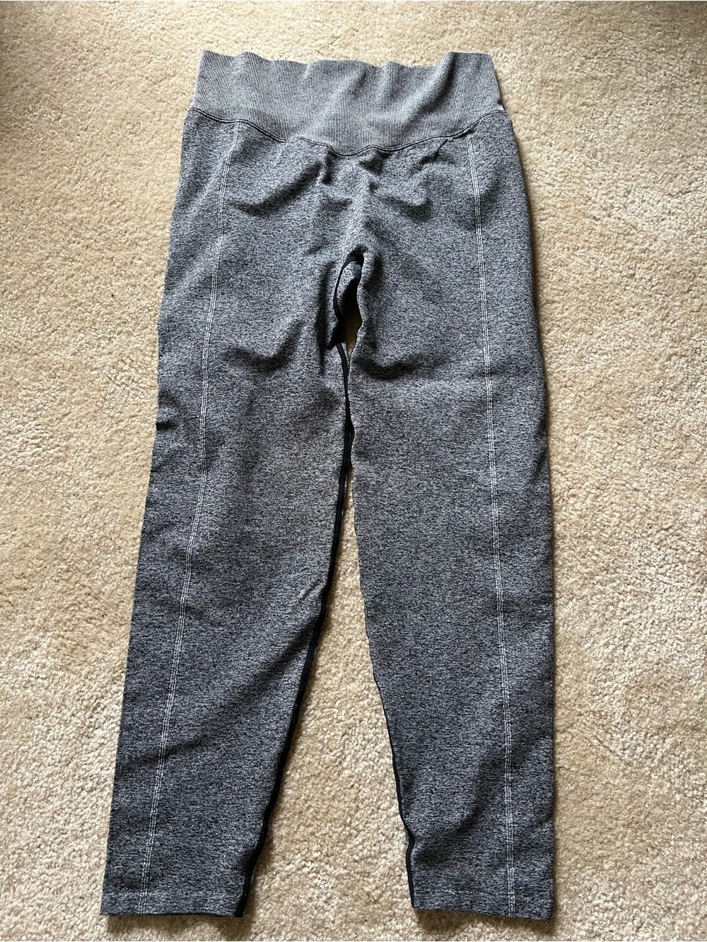 Pink Active Gray Heather Performance Leggings